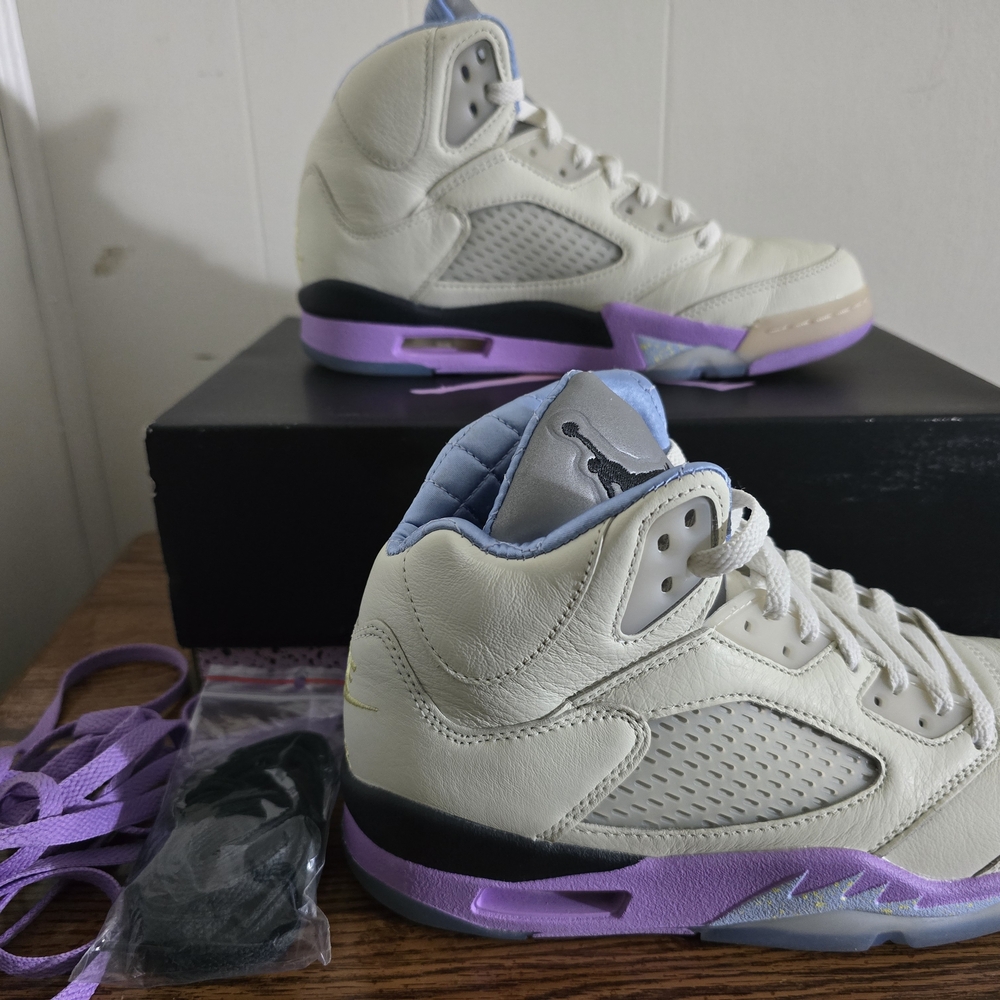 Jordan 5 DJ Khaled Cream and Purple